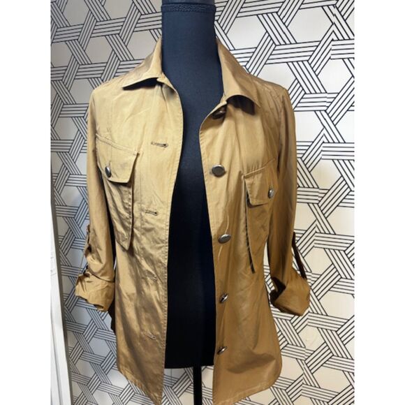 it MICHAA RUE Tan Button-Up Jacket - Picture 1 of 4